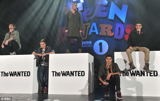 Heartthrobs: New boyband sensation The Wanted wooed the girls in the crowd as they performed