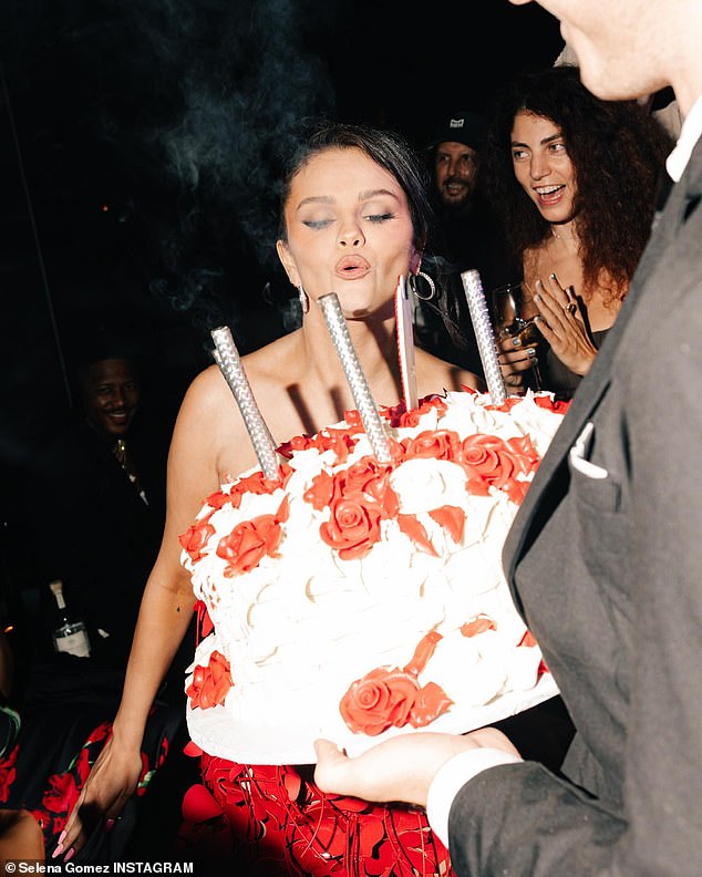 Still partying: Last weekend, Gomez gave her 426 million fans and followers an inside look at her star-studded bash, thrown in celebration of her turning 31