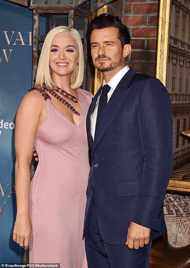 Couple: Katy is parent to daughter Daisy Dove with fiancé Orlando Bloom (pictured in August 2019)