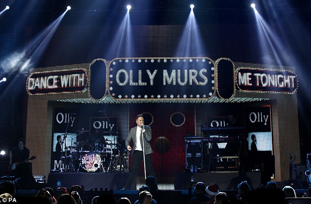 What an opener: Olly Murs was the first act to take to the stage