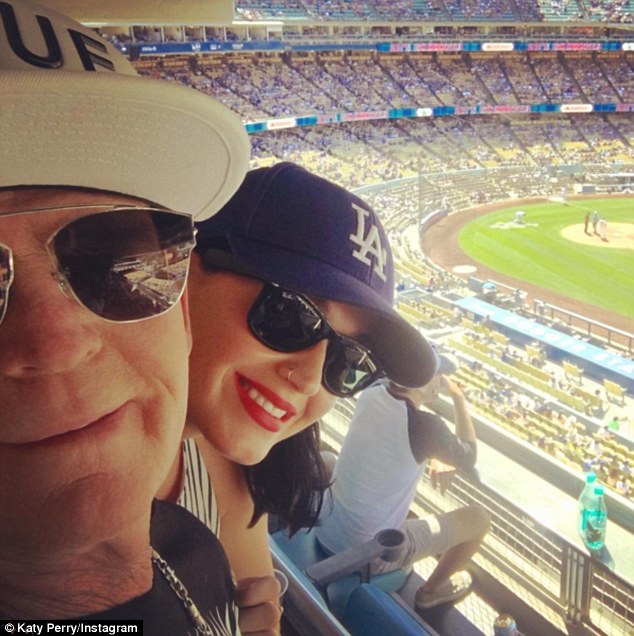 Home run! On Sunday, the star shared a shot of herself watching baseball with her dad Maurice as they celebrated Father's Day at Los Angeles' Dodgers Stadium