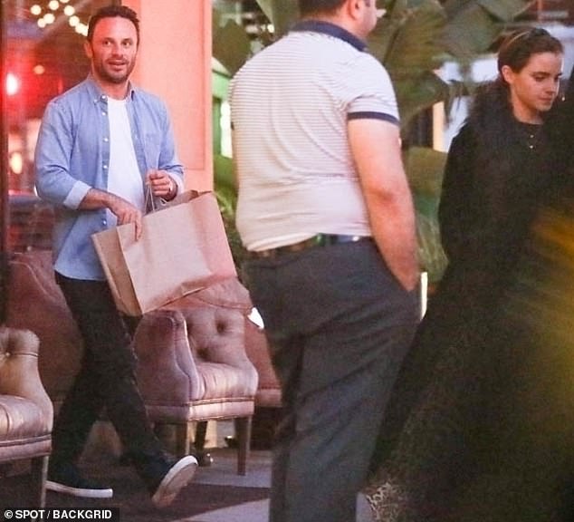 New man? Emma Watson, 29, sparked romance rumours with game programmer and former Oculus CEO Brendan Iribe, 39, as they enjoyed a dinner date in Los Angeles on Sunday evening