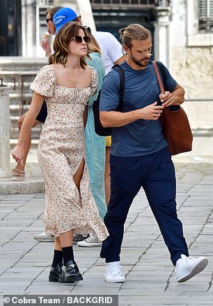 New love: The actress, 32, and the 29-year-old-son of disgraced tycoon Sir Philip Green, looked close as they enjoyed the scenic sights in Italy