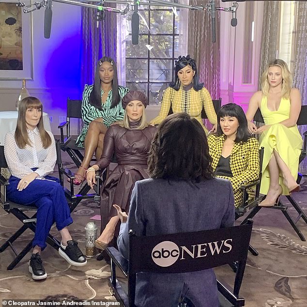 Airing tomorrow! The Second Act actress joined her Hustlers castmates on Sunday to tape this Thursday's episode of Good Morning America where they'll promote the movie