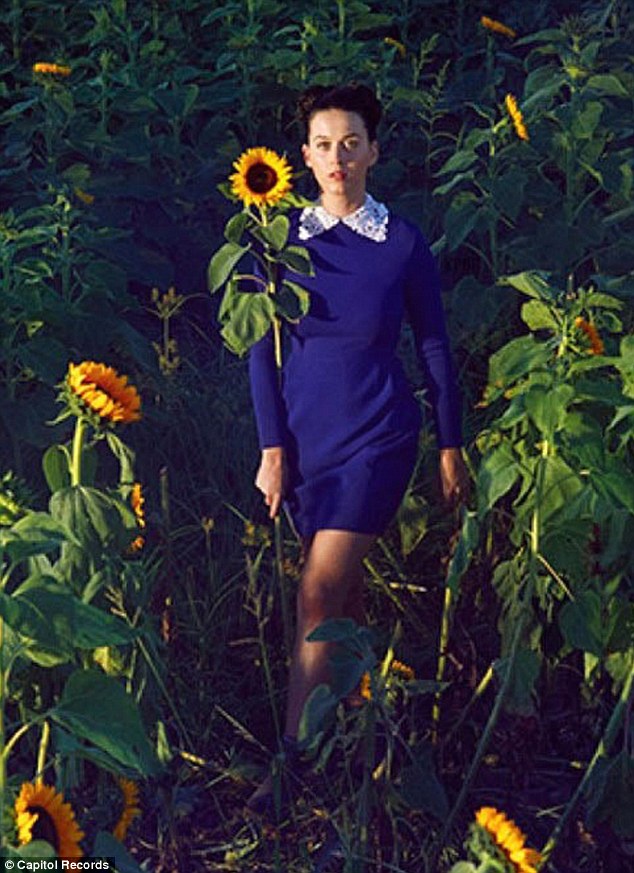 Royal blue: Katy revealed to MTV News that she was inspired by 'letting in the light'