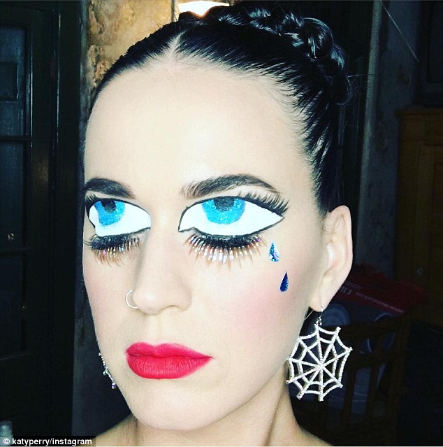 Doing what I want: The release of the sH๏τs comes after Katy admitted she has 'given up caring' what people think about her famously quirky style (above)