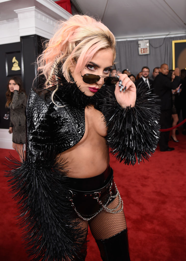 Lady Gaga is rocking some fierce underboob at the 2017 Grammys -  HelloGigglesHelloGiggles