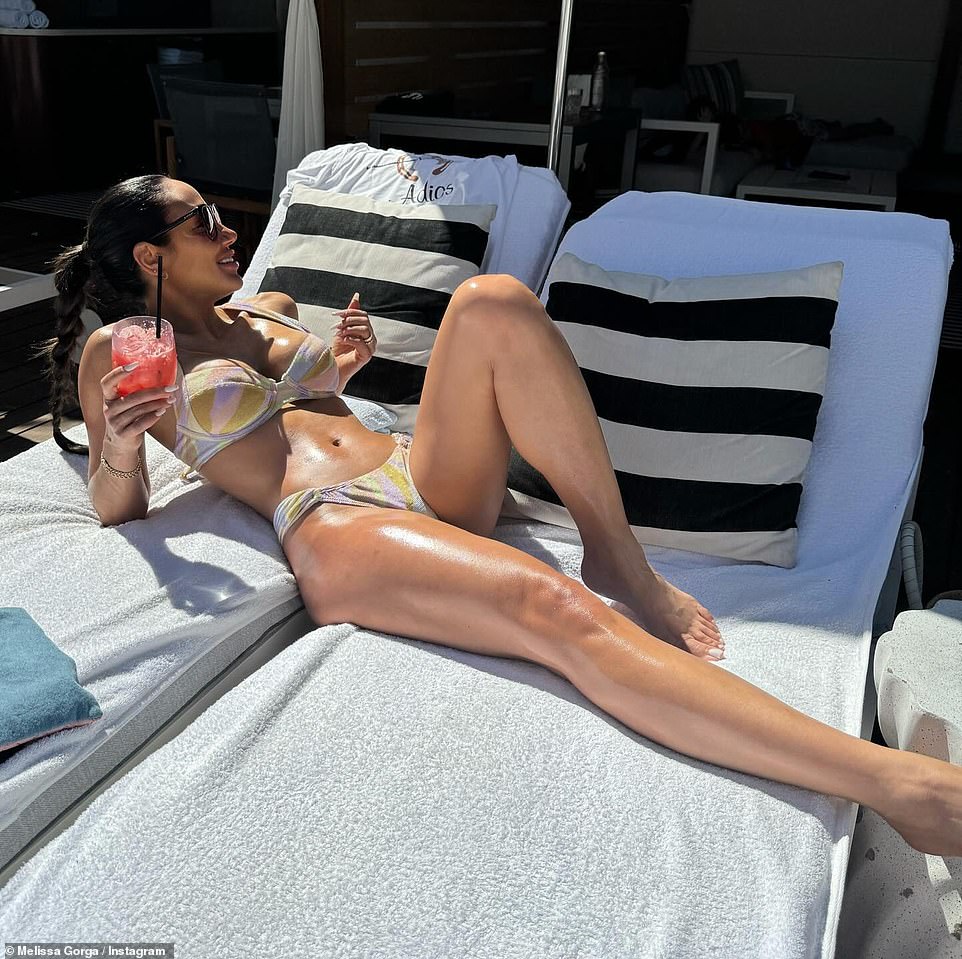 Reality TV pinup Melissa Gorga showed off her ʙικιɴι body this week while on vacation in Boca Raton, Florida