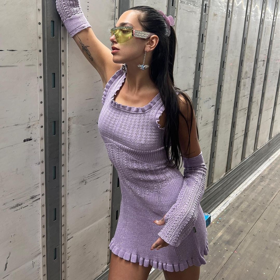 Dua Lipa's Lilac Knitted Dress Spells Spring | British Vogue