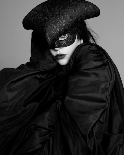 Lady Gaga Goes Dark In Vintage Runway McQueen Borrowed Directly From Daphne  Guinness