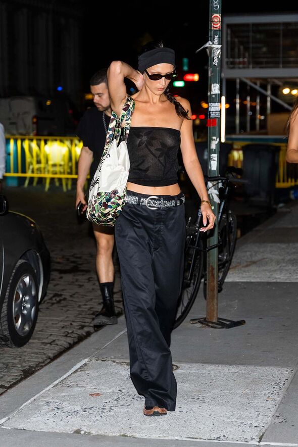 Bella Hadid goes braless as she flashes taut midriff in sheer top | Celebrity News | Showbiz & TV | Express.co.uk