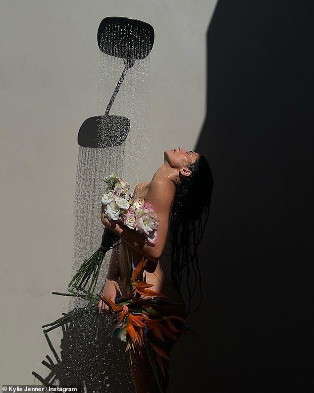 Wow! Kylie Jenner set pulses racing as she shared a snap of herself posing ɴuᴅᴇ in the shower in her latest Instagram drop on Sunday evening